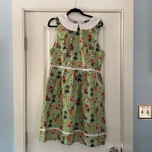 ModCloth Christmas Cat Dress with pockets